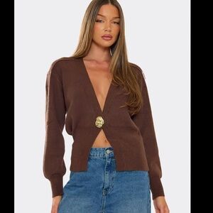 Sincerely Jules Cardigan gold button trendy
